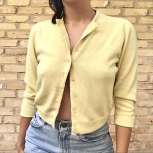 little yellow cardigan